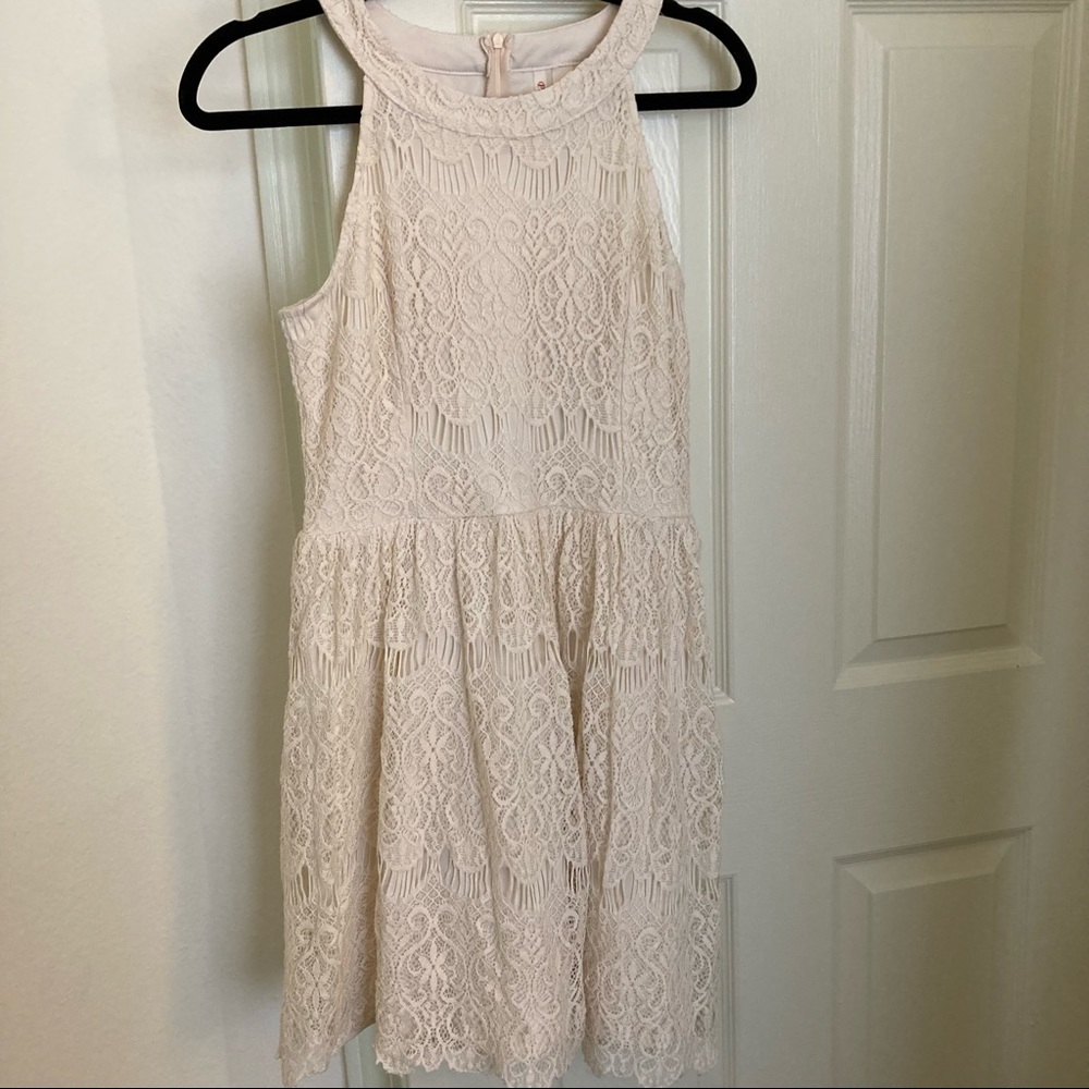 Knit Cream Dress